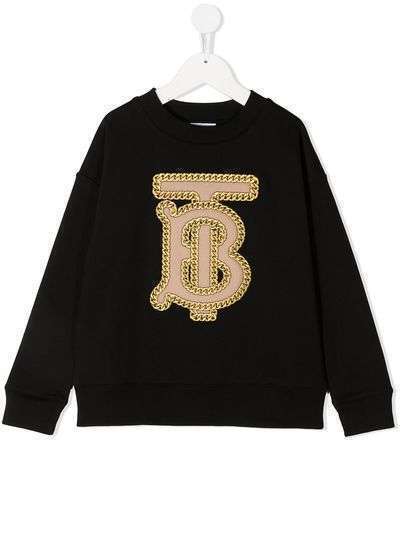 Burberry Kids джемпер с вышитым логотипом