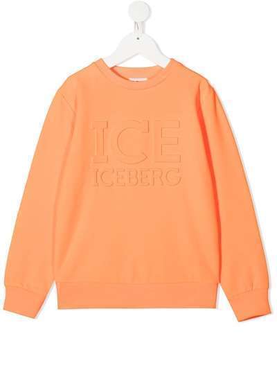 Iceberg Kids толстовка с тисненым логотипом