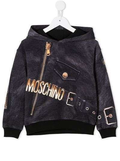 Moschino Kids худи с логотипом