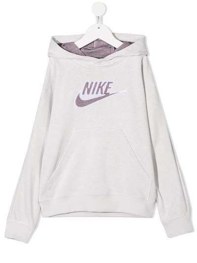 Nike Kids толстовка с вышитым логотипом и капюшоном