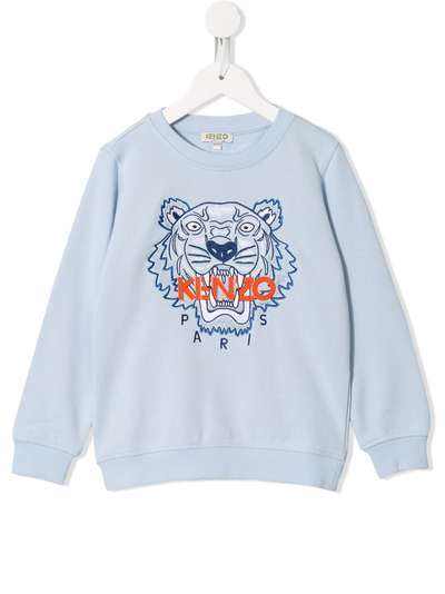 Kenzo Kids толстовка с принтом Tiger