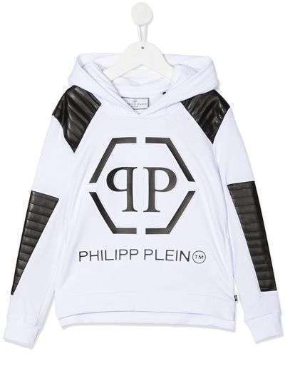 Philipp Plein Junior худи с контрастным логотипом
