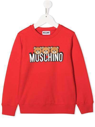 Moschino Kids толстовка с логотипом