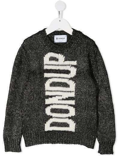 Dondup Kids джемпер вязки интарсия с логотипом