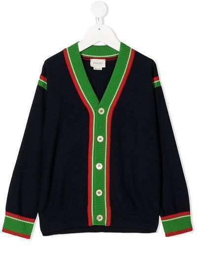 Gucci Kids кардиган с декором Web