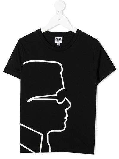 Karl Lagerfeld Kids футболка с принтом Karl