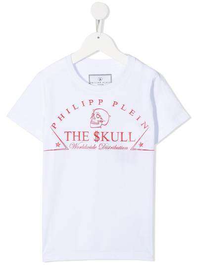 Philipp Plein Junior футболка с круглым вырезом и принтом