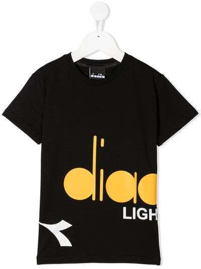 Diadora Junior футболка с логотипом и надписью