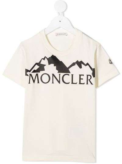 Moncler Kids футболка с логотипом