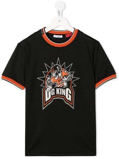 Dolce & Gabbana Kids футболка с принтом DG King