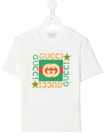 Gucci Kids футболка с короткими рукавами и логотипом