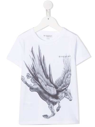 Givenchy Kids футболка с принтом Pegasus
