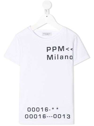 Paolo Pecora Kids футболка с графичной надписью