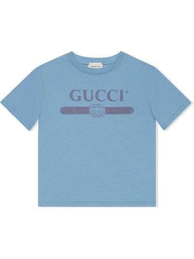 Gucci Kids футболка с логотипом