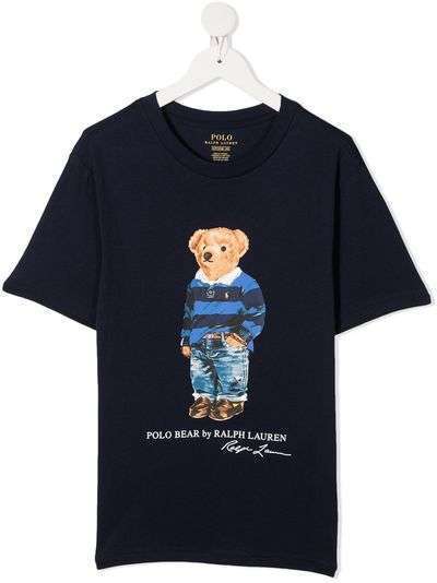 Ralph Lauren Kids футболка с графичным принтом