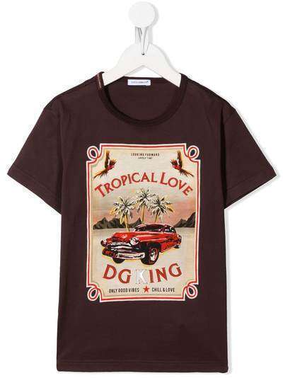 Dolce & Gabbana Kids футболка Tropical Love