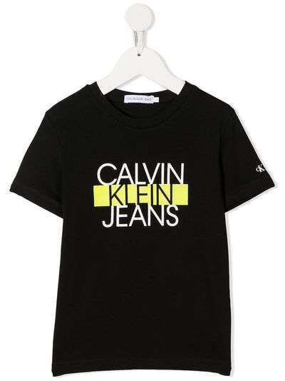 Calvin Klein Kids футболка с круглым вырезом и логотипом