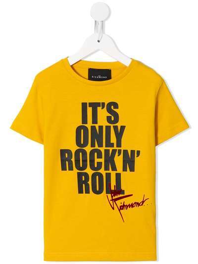 John Richmond Junior футболка с принтом Rock'n Roll