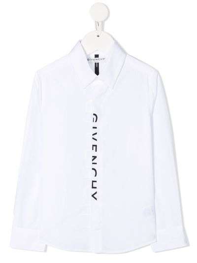 Givenchy Kids рубашка с логотипом