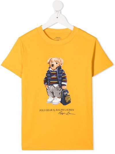 Ralph Lauren Kids футболка с принтом Polo Bear