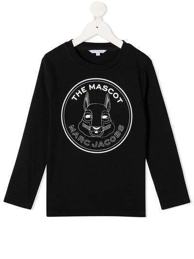 The Marc Jacobs Kids топ с длинными рукавами и нашивкой-логотипом