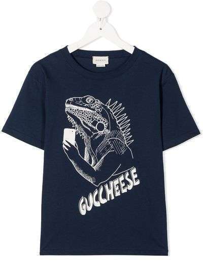 Gucci Kids футболка с принтом Guccheese