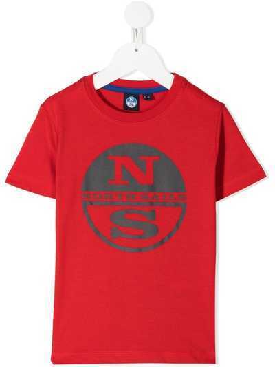 North Sails Kids футболка с круглым вырезом и логотипом