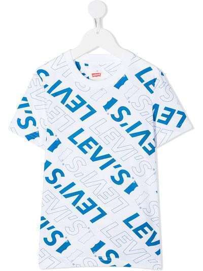Levi's Kids футболка с круглым вырезом и логотипом