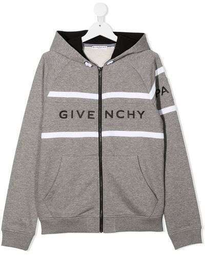 Givenchy Kids худи на молнии с логотипом