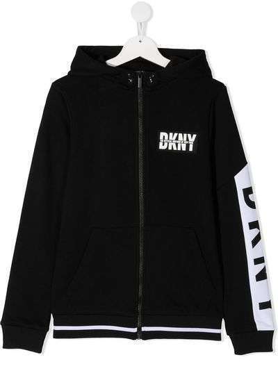 Dkny Kids худи с логотипом на рукаве