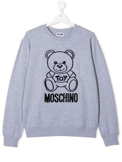 Moschino Kids толстовка с фактурным принтом Teddy Bear