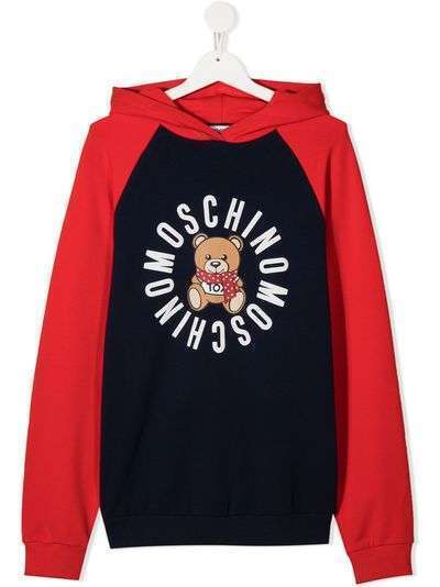 Moschino Kids худи в стиле колор-блок