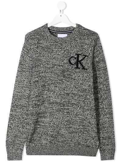 Calvin Klein Kids меланжевый джемпер