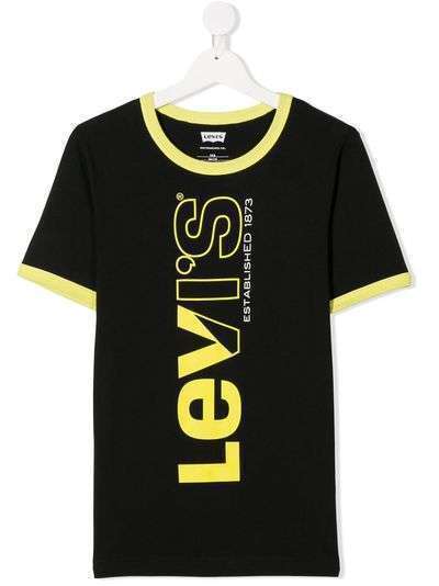 Levi's Kids двухцветная футболка с логотипом