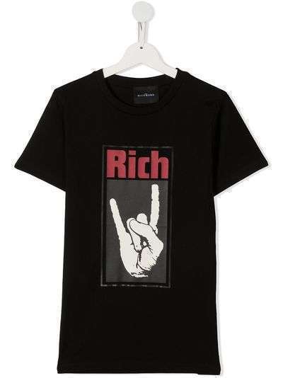 John Richmond Junior футболка с принтом Rich