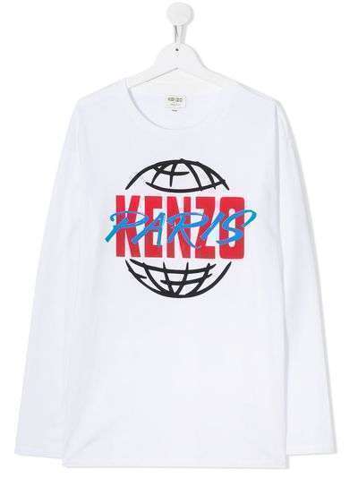 Kenzo Kids футболка с круглым вырезом и графичным принтом