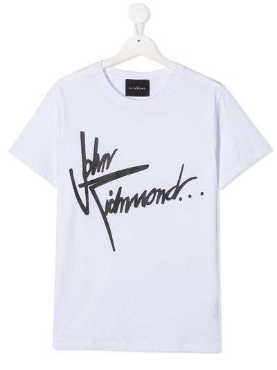 John Richmond Junior футболка с круглым вырезом и графичным принтом