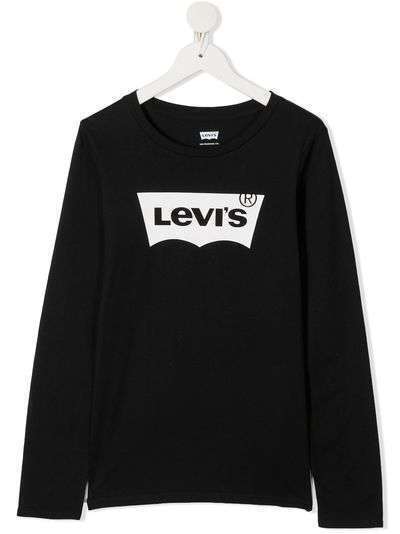 Levi's Kids футболка с длинными рукавами и логотипом