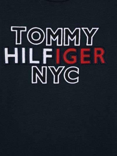 Tommy Hilfiger Junior футболка с круглым вырезом и вышитым логотипом