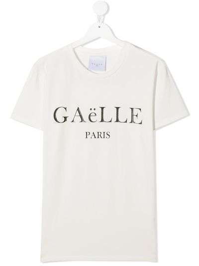 Gaelle Paris Kids футболка с логотипом