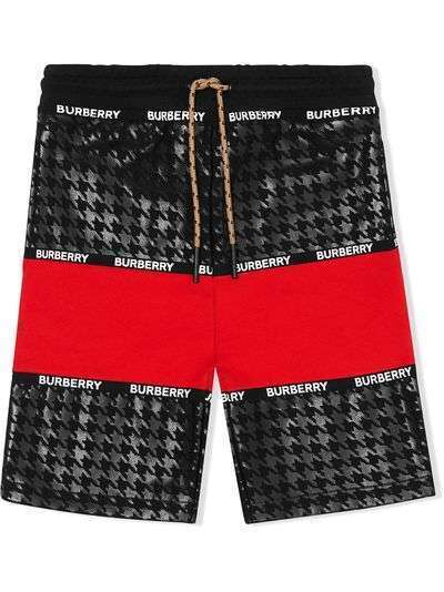 Burberry Kids шорты в ломаную клетку с логотипом