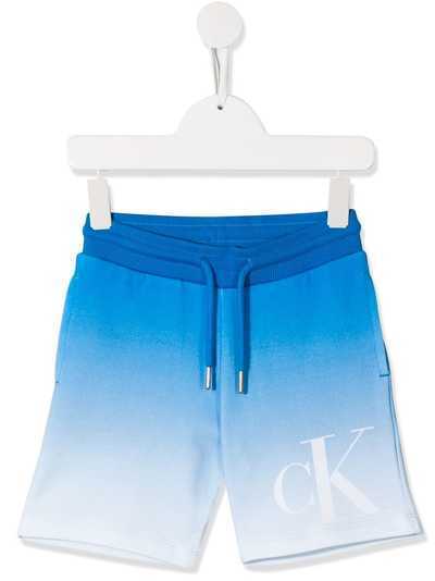 Calvin Klein Kids шорты с эффектом градиента и логотипом