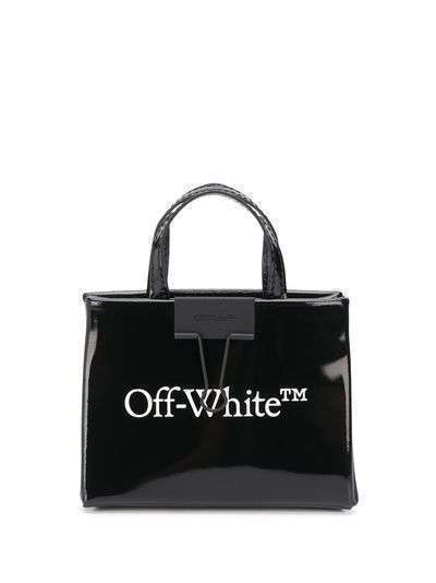 Off-White лакированная мини-сумка