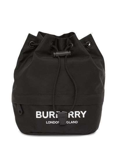 Burberry клатч с кулиской и логотипом