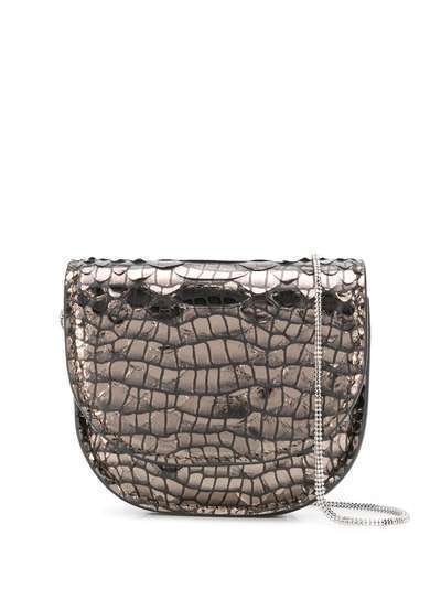 Brunello Cucinelli мини-сумка с тиснением под кожу крокодила
