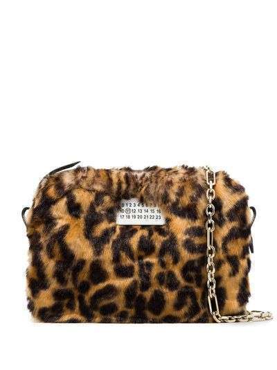 Maison Margiela мини-сумка с леопардовым принтом