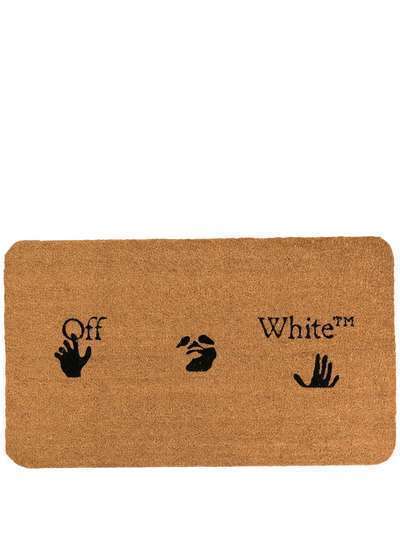 Off-White коврик для входной двери с логотипом