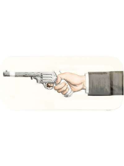 Fornasetti поднос с принтом пистолета