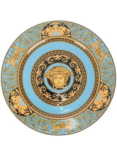 Versace Home тарелка с принтом Medusa и узором Baroque