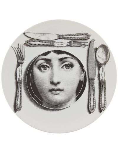 Fornasetti тарелка с принтом